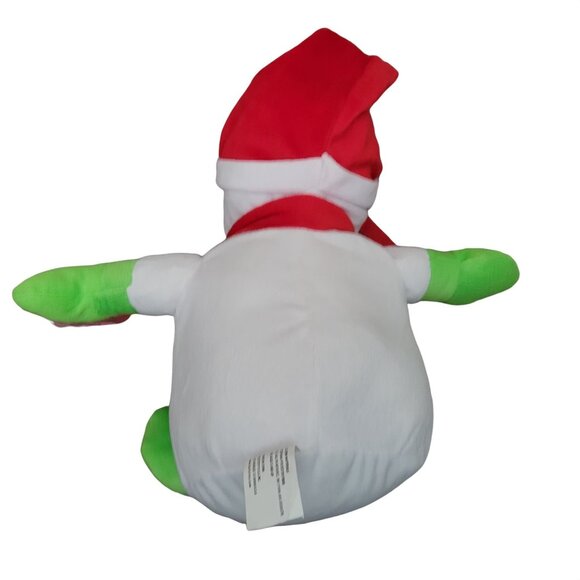 Sugar Loaf Snowman Plush Santa Hat Scarf Christmas Holiday Stuffed Animal Toy - Picture 2 of 6